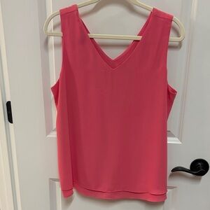 Ann Taylor Factory Vivid Pink Tank Top
